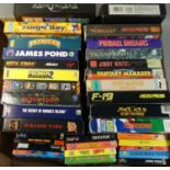 Over thirty boxed games for the Commodore Amiga, to include Jurassic Park, Robin Hood, F-19, Space