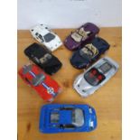 Die cast, scale 1:18, Lamborghini Countach, Lamborghini Murcielago, Ferrari 458, Ferrari F50,