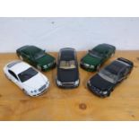 Die cast, scale 1:18, Chrysler 300c Hemi x 2, Maybach, Bentley Continental GT, Lexus GS400, cases (