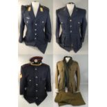 A Royal Artillery No.2 uniform with cap, a Royal Artillery Sergeants dress blouse with cap and two