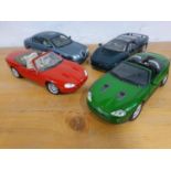 Die cast, scale 1:18, Jaguar XKR (Die Another Day), Jaguar XKR convertible, Jaguar S-type and Jaguar