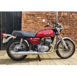 1977 Suzuki GT500B, 492cc. Registration number HRZ 4327. Frame number 98621. Engine number 98718.