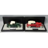 Franklin Mint precision models, 1:24 scale 1936 Ford, together with a 1934 Packard, both boxed