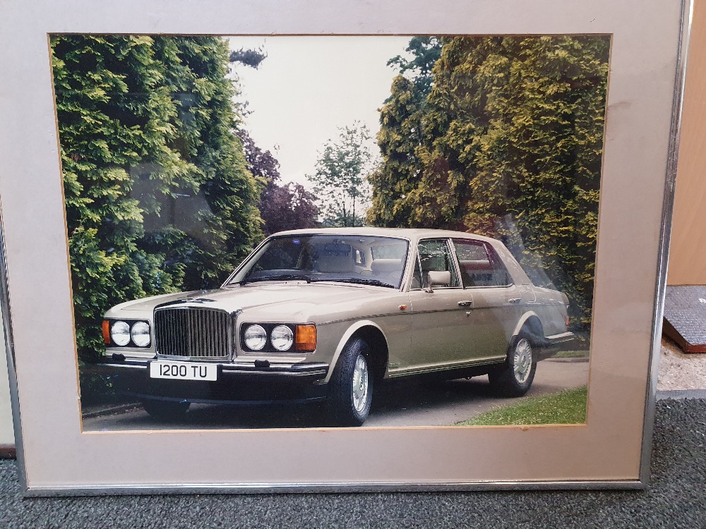 A Bentley Mulsanne showroom publicity photograph, Reg 1200TU, 30 x 40 cm.