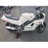 1987 Honda VFR400R, 399 cc. Registration number D228 CHG. Frame number NC21-1015119. Engine number