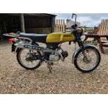 1973 Honda SS50, 49cc. Registration number UXF 95M