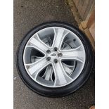 A set of four Range Rover Stormer 20" alloy wheels, with part worn 275/40/20 tyres.
