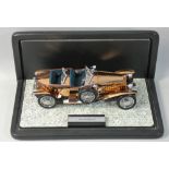 Franklin Mint precision model, 1:24 scale 1921 Rolls Royce "Silver Ghost", with a copper coloured