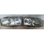 A pair of used Audi UR Quattro turbo, cibie headlamps, lenses apparently in good condition (2).