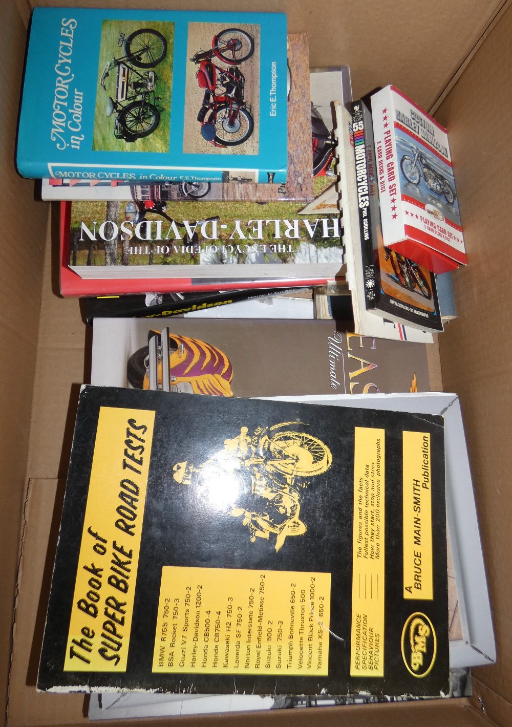 A collection of mainly motor cycle books, to include, Ducati and Harley Davidson.