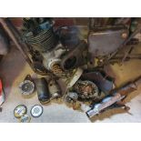 1954 Ariel Huntmaster, 650cc, project. Registration number 933 CMY.