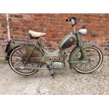 1956 Patria WKC moped, 47cc. Registration number 443 UYN (non transferrable). Frame number 112984.