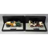 Franklin Mint precision models, 1:24 scale 1914 Rolls Royce, together with a Mercedes Simplex,