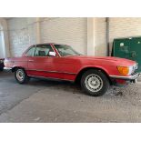 1981 Mercedes Benz R107 280 SL, 2746 cc. Registration number ABM 722A. Chassis number 107