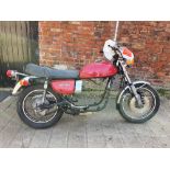 1975 Suzuki GT750 M, project. Registration number KPW 930N. Frame number GT750 - 54565. Engine