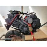 A Yamaha FZ1000 engine, number *2GH - 007141*, and other spares from the bike.