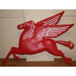 A reproduction fibreglass Pegasus 3D sign, 85 x 120 cm.