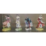 Royal Doulton figurines including 'summer' HN 2086, 'Spring' HN 2085, 'Autumn' HN 2087, 'Winter'