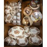 A Colclough dinner service, together with a collection of cat related picture plates (3).