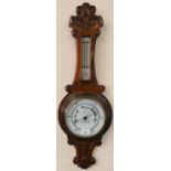 An Aitchinson (London) wall barometer incorporating thermometer.