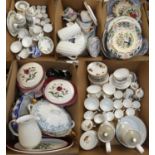 A Spode coffee service, Royal Worcester part teaware, meat platters and other dinnerware (5).