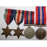 Group of Three, WWII, 1939-1945 Star, France and Germany Star, 1939 -1945 War and another 1939-