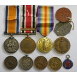 WWI 1914 -1918 and Victory Medals to Colour Sjt Haselum Middsex Regiment, Special Constabulary