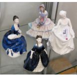 A group of four Royal Doulton ladies, to include Rosalind HN2393, Daydreams HN1731, Tracy HN2736 and