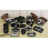 Rollie B35, Yashica, Pentay, Voigtlander, Werra and other cameras.