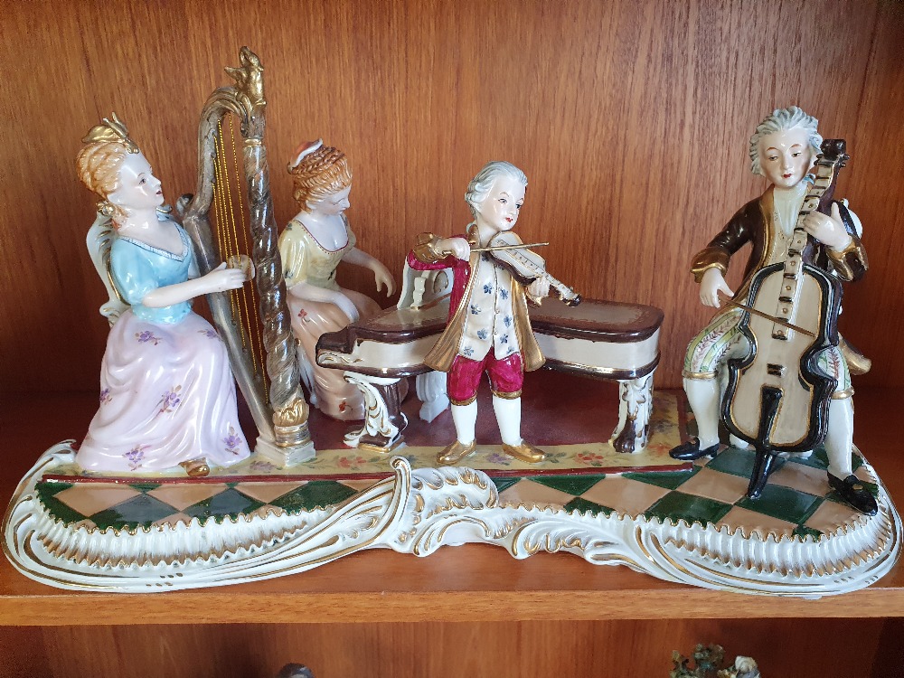 A continental group of musicians, 48 cm. 60.