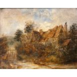 19th century English School, Nr. High Wycombe, unsigned, oil on canvas, 26 x 36 cm, frame.