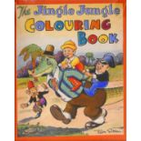 Ern Shaw (1891-1986), The Jingle Jungle Colouring Book, front cover original artwork, showing the