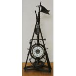 A 19th century novelty marine timepiece, Manfa by Ansonia Clock Co., USA, in the form of a ships
