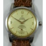 Omega Seamaster, a stainless steel gentleman's automatic wristwatch, circa 1954, cal 491, ref 2848-