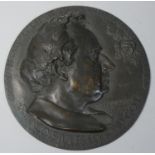 Jean-Desire Ringel D`Illzach (1849-1916), a late 19th century French bronze portrait plaque of