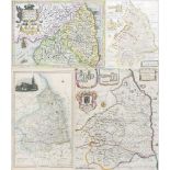 Four maps of Northumberland, comprising Richard Blome, A Mapp of Ye County of Northumberland
