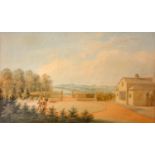 English School, c.1840, Octon Lodge, near Sledmere, unsigned, watercolour, 25 x 40 cm.