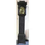 John Smith, York, (active 1750-1764), a George III/Victorian carved dark oak eight day longcase