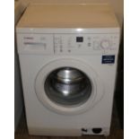 A Bosch Classixx 7 washing machine, 86cm tall, 60cm wide.