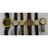 A Quantity of gentleman's wristwatches, to include a Tissot Seastar, Rotary GT, M.Johasson