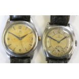 Omega; a gentleman's stainless steel Omega, manual wind wristwatch, c.1954, reference number 2690,