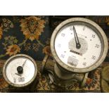A Bopp and Reuther oval wheel meter and another similar (2)
