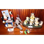 A group of three Wade ceramic figures from the ?Popeye Collection?, to include Wimpy No. 1118/