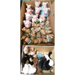 Ten NatWest pig money boxes, eighteen Bunniekins figures and various TY soft toys (3)