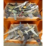 A collection of model aircraft, probably Airfix