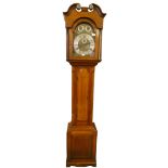 E. Hunt, London, an Edwardian mahogany cased eight day chiming longcase clock, the 12" dial with