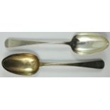 Of Irish Provincial interest, a pair of George III Irish silver old English table spoons, by