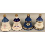 Bells Whisky Commemorative Decanters consisting of, The Queen Mother ninetieth and 100th Birthday,