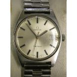 Omega - a stainless steel manual wind gentleman's wristwatch, ref 136041, c.1970, the silvered