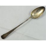 A George III silver old English pattern basting spoon, London 1803, intialled, 2.5 oz, 28 cm.